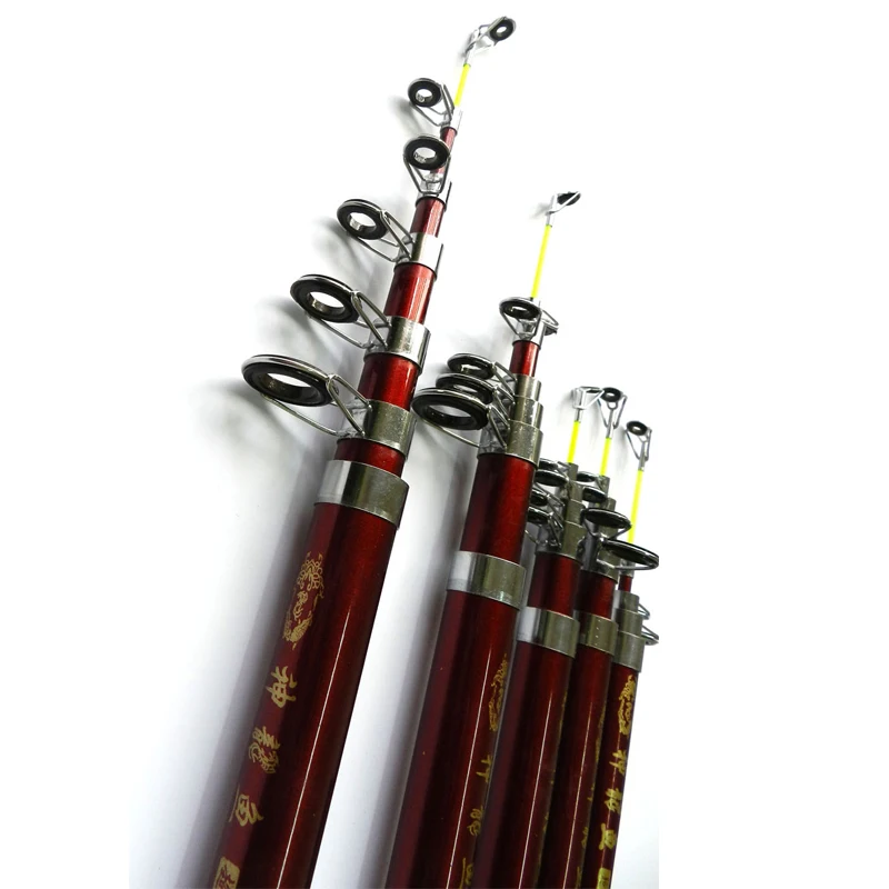 

Hard Telescopic Fishing Rod 2.1m 2.4m 2.7m 3.0m 3.6m Carp Fishing Rod FRP Ultra Light Fishing Stick Spinning Fishing Pole HJ093