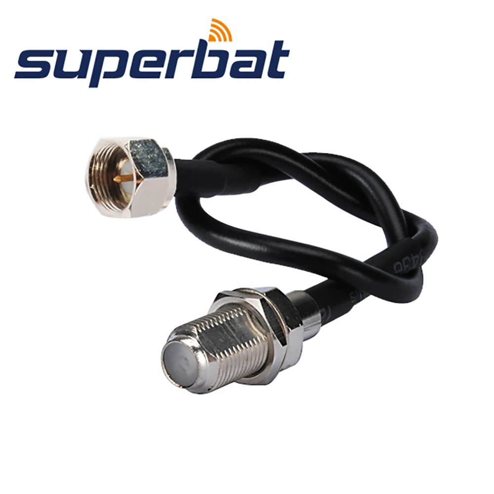 Superbat F разъем перегородки к разъему прямой RG174 30 см RF коаксиальный кабель ОТРЕЗОК