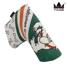 Craftsman крышка головки Putter крышка Синтетическая кожа Гольф чехол для клюшки магнит застежка Собака Водонепроницаемый