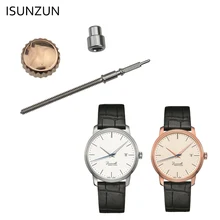 ISUNZUN водонепроницаемые часы Корона серебро или розовое золото цвет нержавеющая сталь купол плоская головка аксессуары для часов инструмент для ремонта MIDO M027