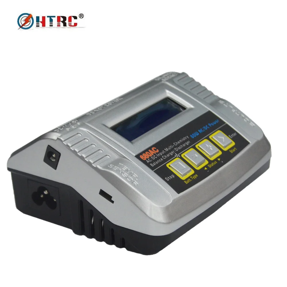 HTRC 680AC 80W 6A RC font b Battery b font Balance Charger Discharger for 1 6s