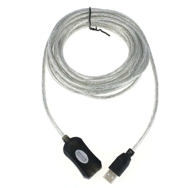 

Cheapest !!!5M USB Active Repeater Cable Extension Lead For Computer Plug Extender Free Shipping