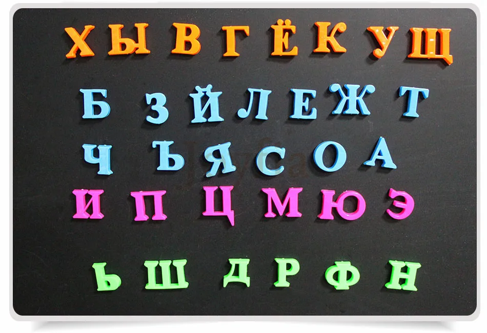 30 шт. русский алфавит магнитные буквы на холодильник магнит матч Пазлы Дети образовательные и языковые обучающие игрушки для детей