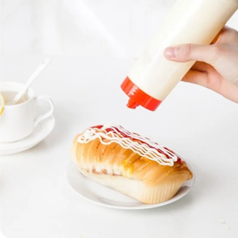 FHEAL бутылка для соуса с 4 отверстиями безопасный силикон кетчупа джема майонез