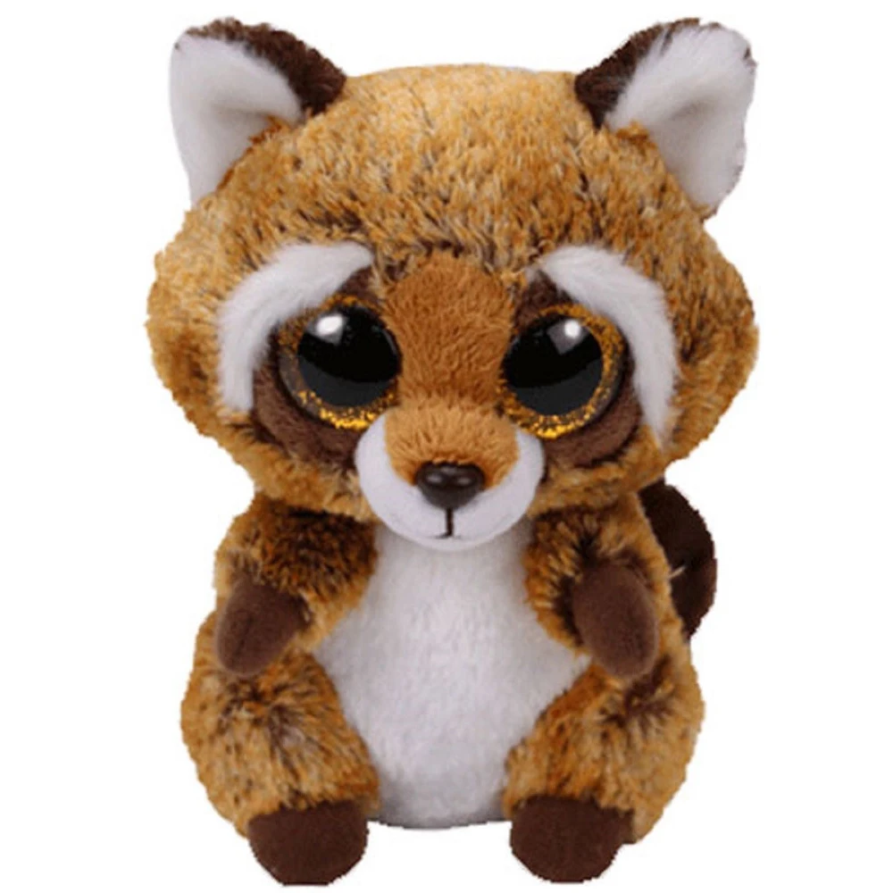 Pyoopeo Ty Beanie Boos 6" 15cm Rusty the Raccoon Plush Regular Stuffed