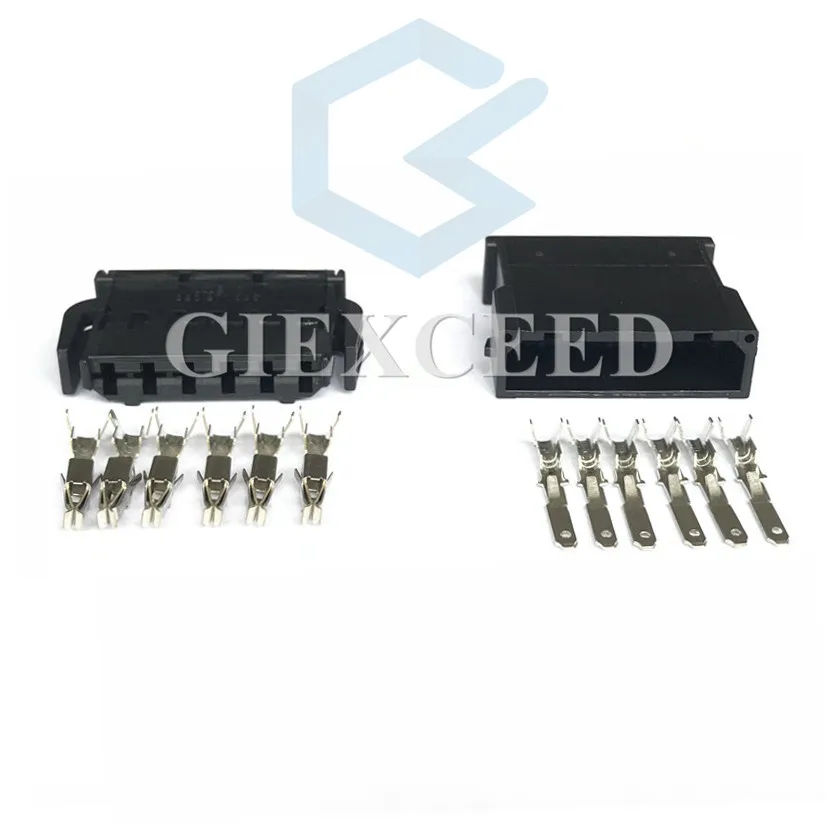 

2 Sets 6 Pin 872 862 521 1-1670920-1 Female Male Fuel Injector Connector Dash Sensor Plug Socket For VW Audi