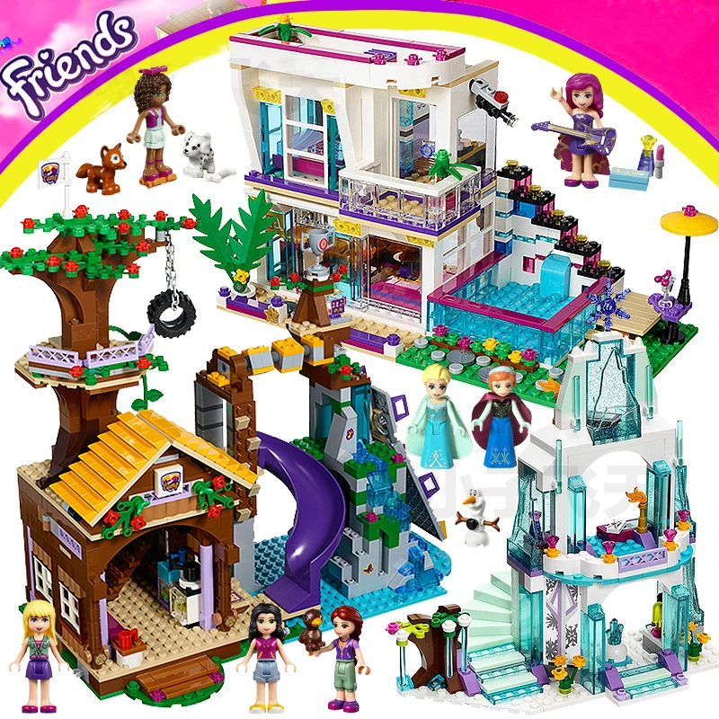 girls building blocks