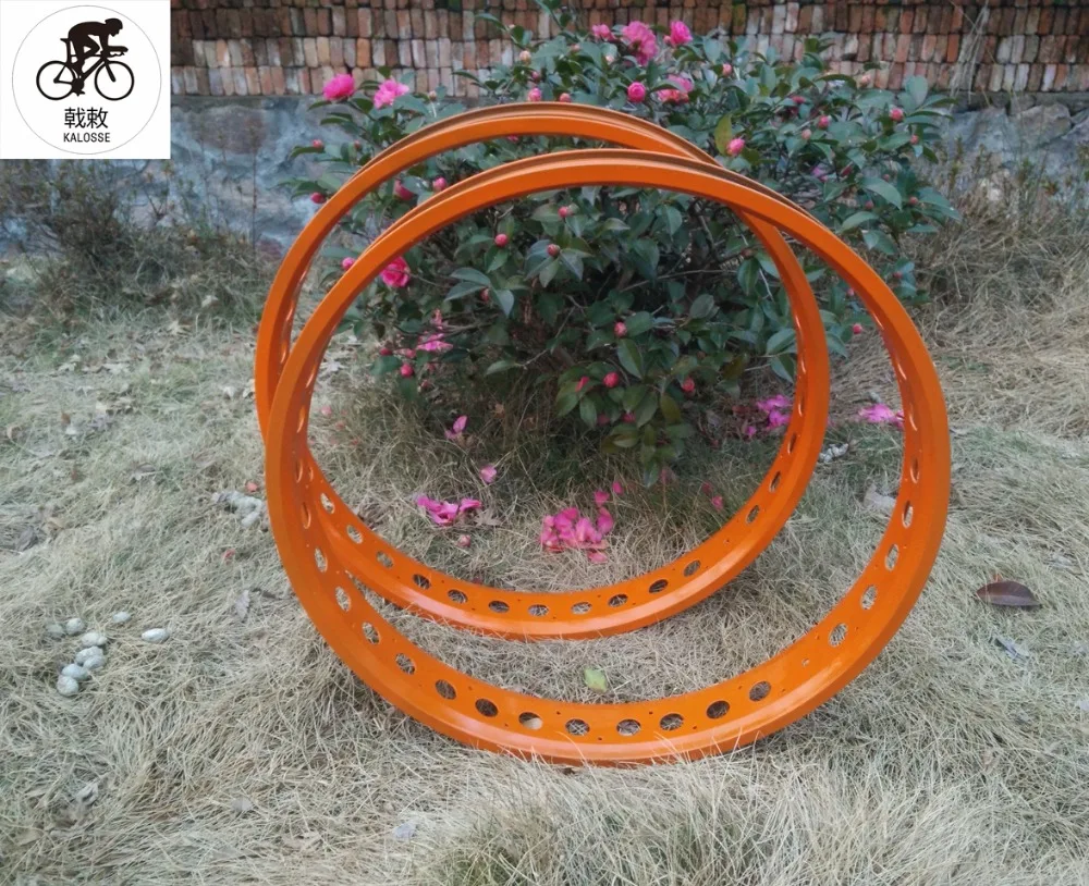 Kalosse DIY цвет 26*4,0 шины диски сплав Fat bike Диски 36 отверстий пляжные Велосипедные обода 80 мм ширина