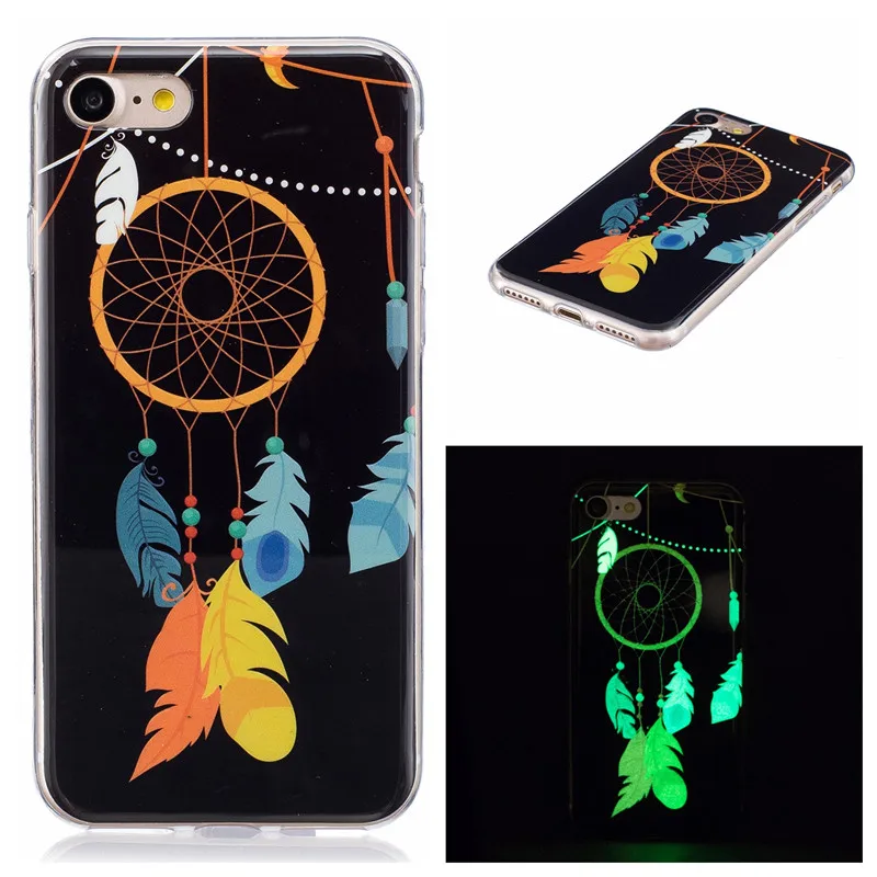 Фосфоресцирующий 3D чехол Nephy для iPhone 7 8X5 c 5S 5C SE 10 6 s S Plus 6Plus 6splus 7Plus 8Plus задняя крышка
