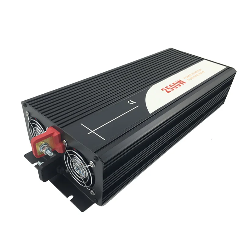 2500 W inversor de energía solar de onda sinusoidal pura 24 V DC 12 V 48 V a AC 110 V 220 V pantalla digital - 6
