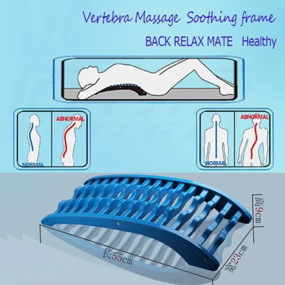Magic Back Stretcher Lower Lumbar Massage Support Spine Pain Relief