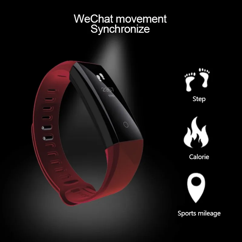 

YEINDBOO New Fitness Heart Rate Monitor Smart Wristbands Sport Bracelet Smart Bracelet Band Waterproof Smartband Bracelet