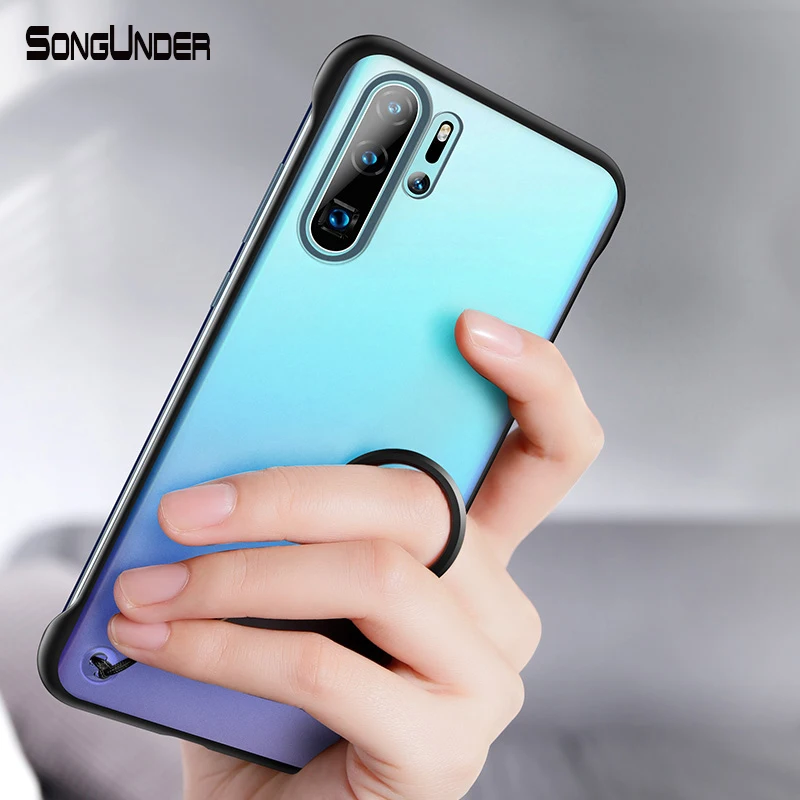 Чехол для телефона Huawei P30 Lite P30Pro чехол с милым безрамным кольцом Матовый Жесткий