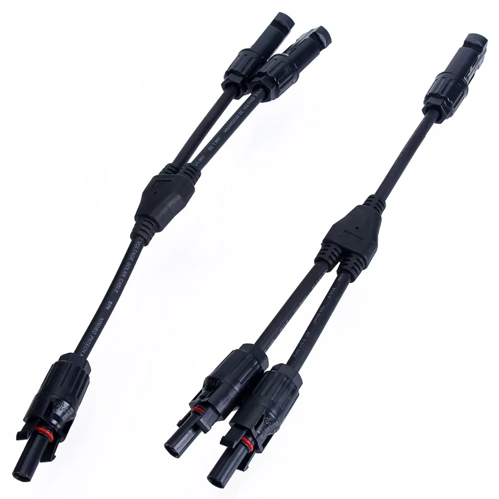1Pair MC4 Y type Parallel Splitter Photovoltaic Solar Connector Adapter