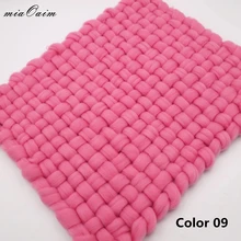 2 шт./лот 45*40 см одеяло ручной работы ковёр коврик Новорожденный ребенок реквизит для фотосъемки корзина наполнитель Студия фото фоны