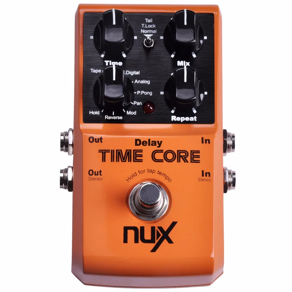 NUX Time Core Гитарные педали с эффектом Delay 7 профессиональные модели задержкой 40