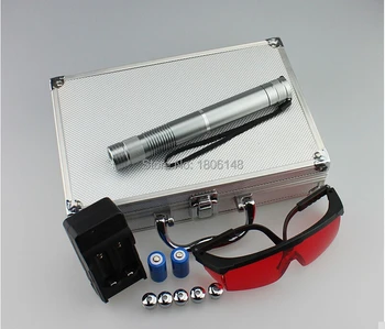 

Super Powerful Military Blue laser pointer 20000m 2000w 450nm Flashlight Light burning match/candle/black/Burn cigarettes Huntin