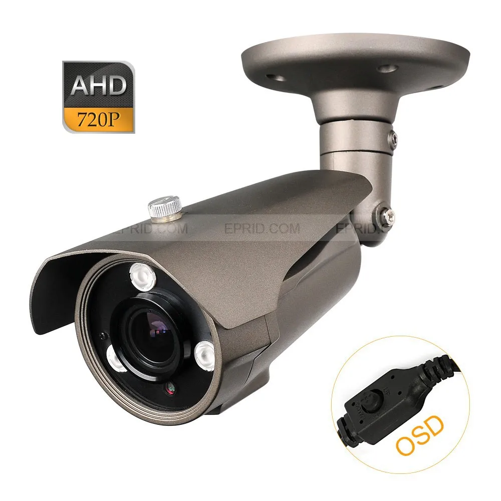 

CCTV AHD 1.0MP 720P 2.8-12mm Lens Security ICR Camera OSD 3 Super-LED
