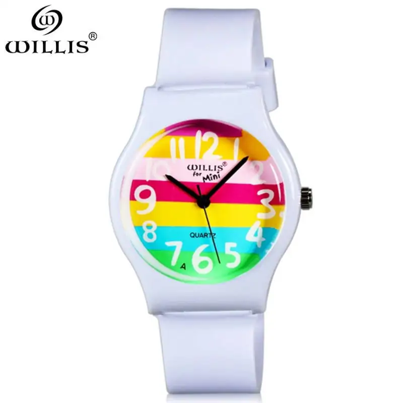 

Willis mini women rhinestone watches Silicone table scrub fashion table waterproof ladies watch child table jelly clock watches