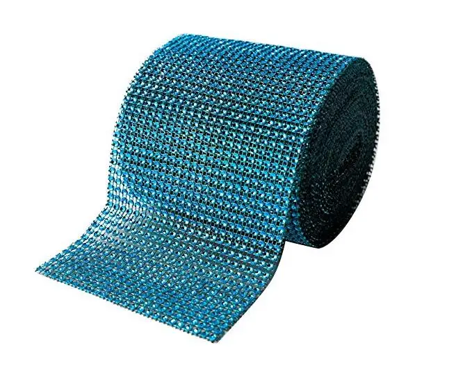 1 mtr diamante mesh bling ribbon band 2 to 24 rows in11 colours Christmas decor 