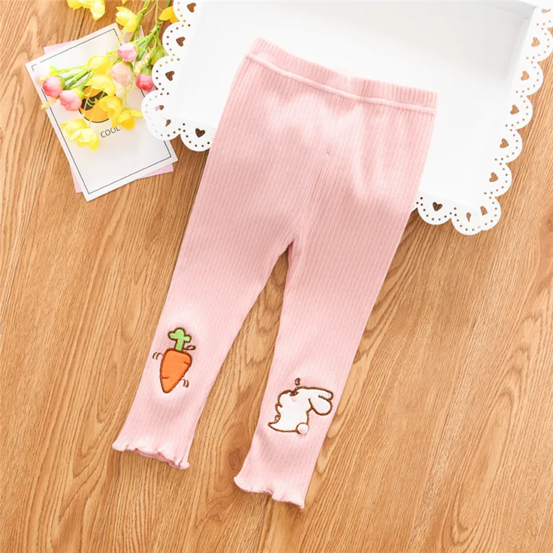 2019 new Newborn Baby Girl Stripe Skinny Rabbit Pants Cartoon Knit Stretchy Warm Leggings  (10)