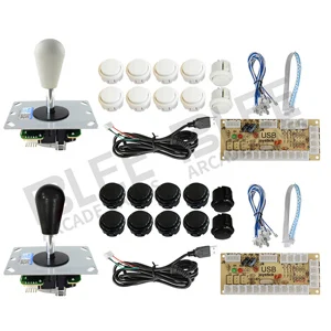 Бли 2 игроков Аркада DIY Kit нулевой задержкой USB контроллер PC Sanwa Джойстик с овальный мяч кнопки для ПК PS3 - Цвет: 8