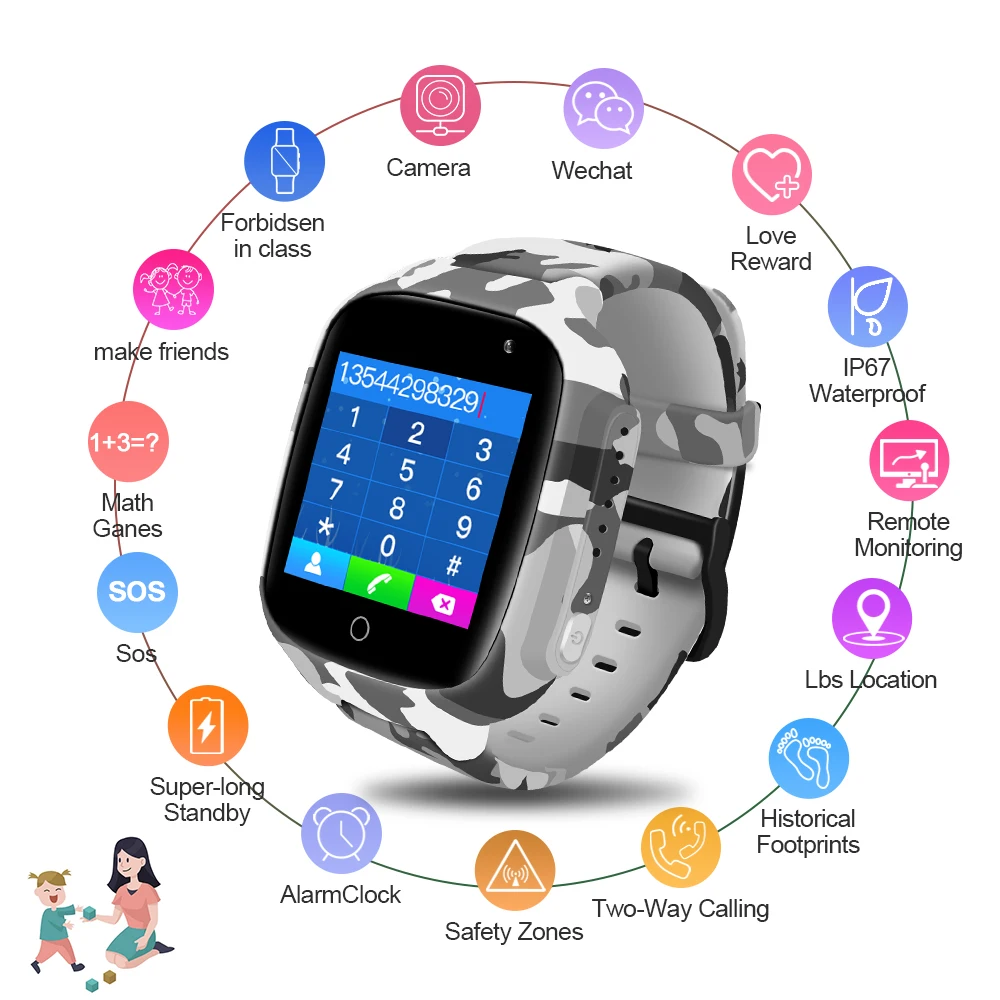 gps watch for kids waterproof