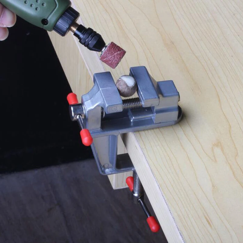 

Bench Vice Table Vise Aluminium Alloy Mini Rotating Precise Vise Hand Tool