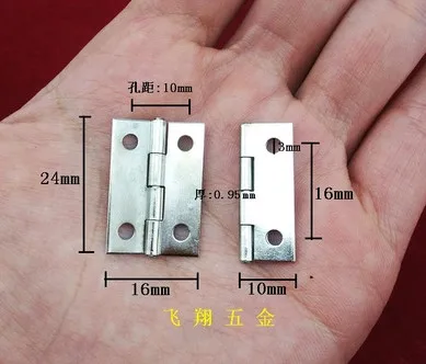 

Packing box hardware accessories small gold color tin gift box mini iron hinges 24*16MM