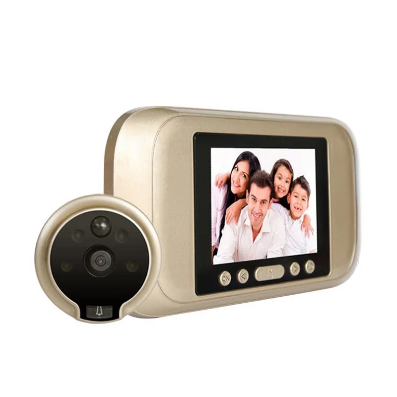 

720P intelligent electronic cat eye HD video doorbell with human induction automatic camera video gold