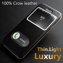 Luxury 100% Cow Leather Case For Apple iphone 5 5s SE 6 6s Plus Protective Magnetic Cover Caseing