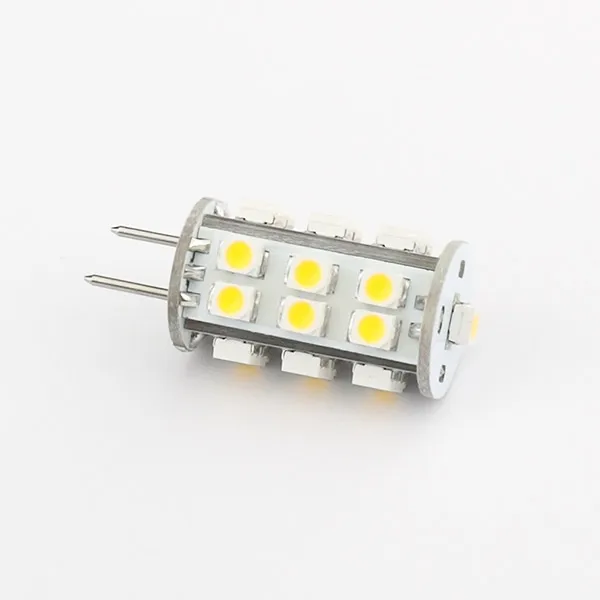 

Free Shipment 25LED 12VDC SMD3528 LED GY6.35 Bulb White Warm White 5pcs/lot Dimmable 360Degree