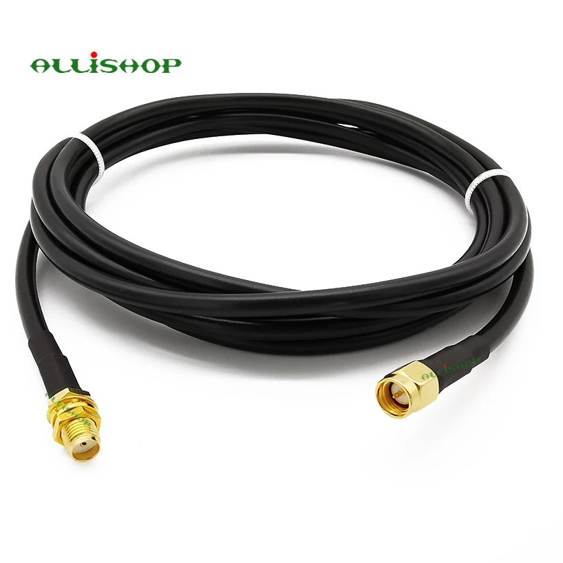 SMA разъем SMA штекер SMA женский удлинитель wifi RG58 кабель штекер для jack антенный кабель коаксиальный кабель 1 м 3 м 5 м 8 м 10 м 12 м 15 м