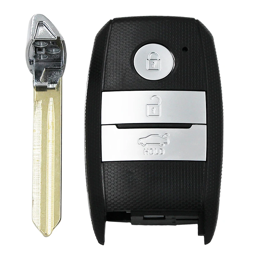 Умный корпус автомобильного ключа дистанционного управления Корпус чехол fob 3 кнопки Fob для Kia K3 Carens Sorento Picanto со вставным ключом