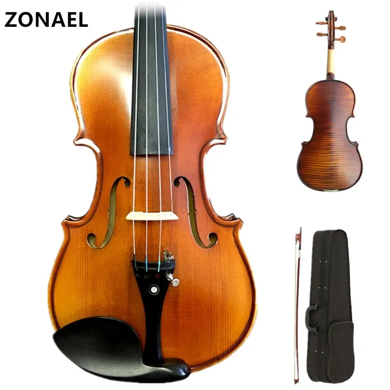 ZONAEL 80S 022 Beginner Violin 4/4 Full Size Acoustic Violin Fiddle