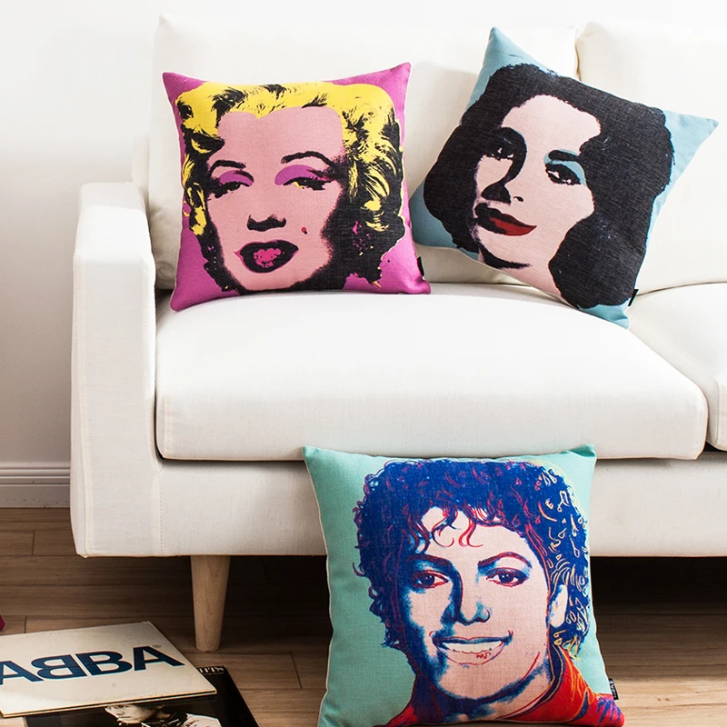 Parure De Lit JUMELLE Marilyn Monroe - Housse Couette + Taie D'oreiller - Coton