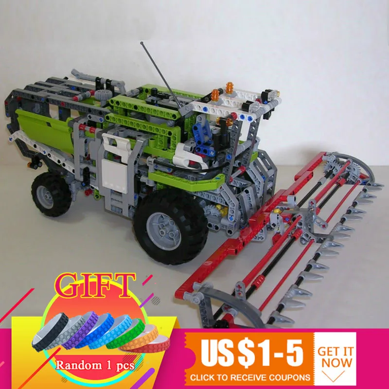

20041 1107Pcs The Combine Harvester Technical Series Set Educational Building Blocks Toys Model Gift Compatible with 8274 lepin