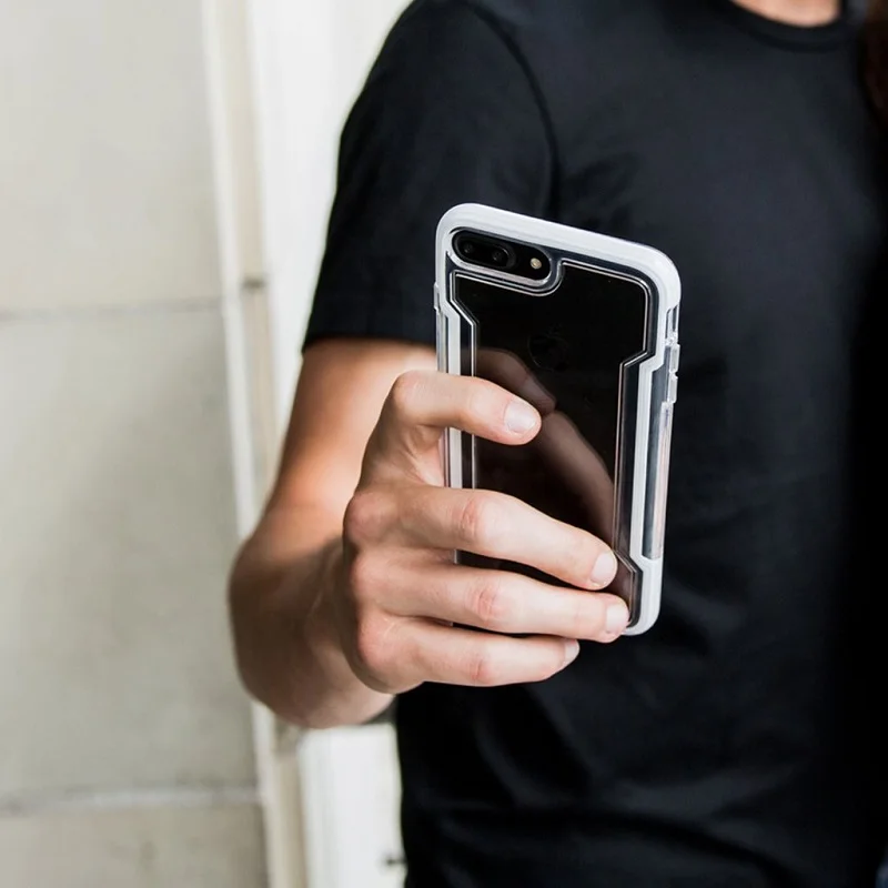 Защитный прозрачный чехол X Doria для телефона iPhone SE2 7 8 военного класса проверенный