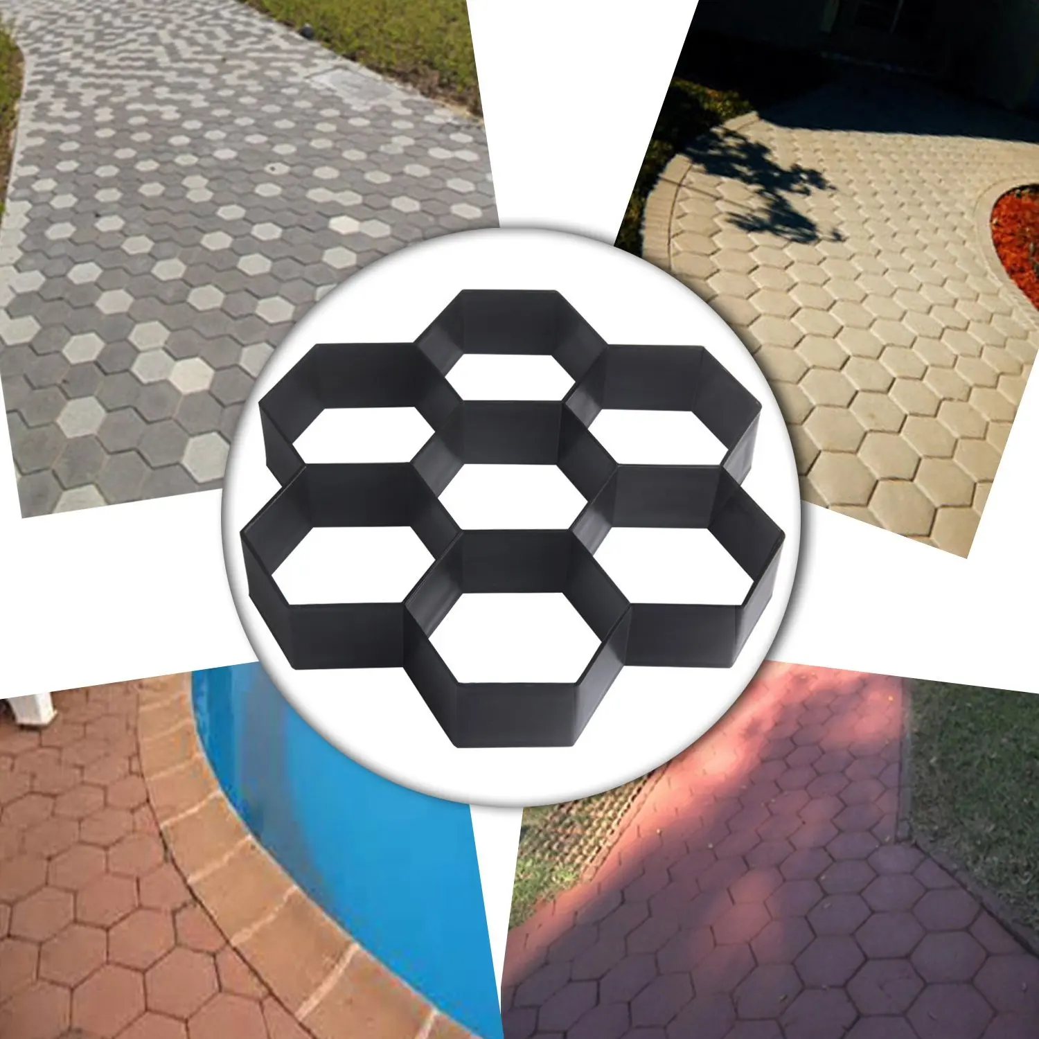 Hot Sale DIY Patio Walk Maker Stepping Stone Concrete Paver Mold Reusable Path Maker Mold Garden Paving Stone Molds 30*30cm Hot Sale DIY Patio Walk Maker Stepping Stone Concrete Paver Mold Reusable Path Maker Mold Garden Paving Stone Molds 30*30cm