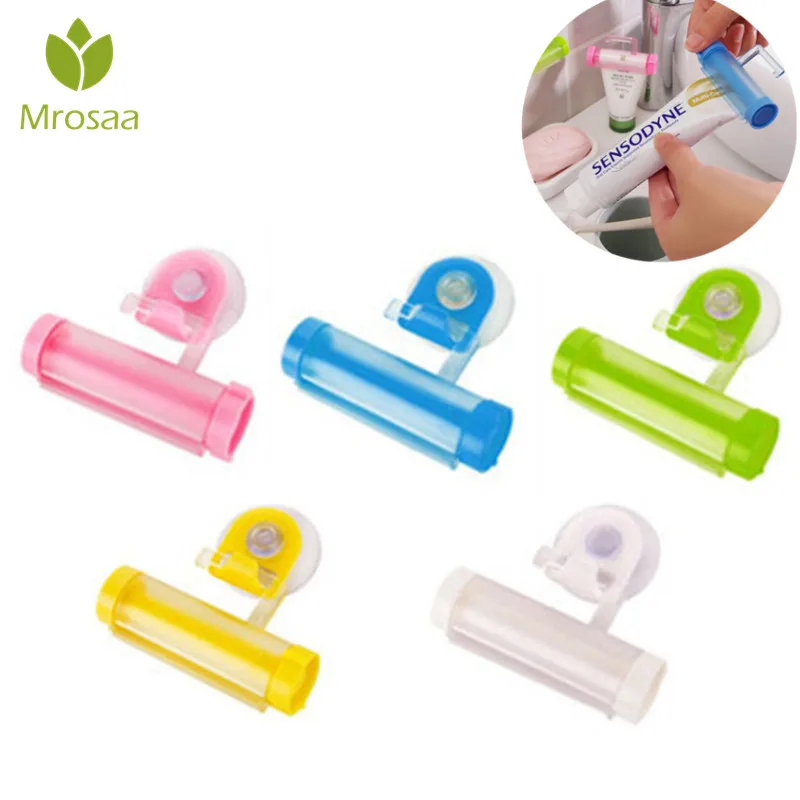 

1 Pcs Creative Rolling Toothpaste Squeezer Easy Dispenser Bathroom Dentifrice Tube Partner Hanging Holder with Suction Cup