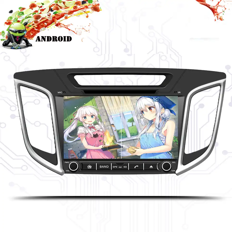 9 дюймов Android 0 радио Creta автомобильный DVD для Hyundai ix25 2014 2018 2Din стерео Мультимедиа