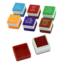 New 2016 6Pcs Teachers Stamper Self Inking Praise Reward Stamps Motivation Sticker School 6 styles set kawaii cute teachers stampers inking praise reward stamps motivation sticker school supplies dropshipping