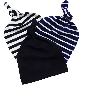 

2019 Fashionable Cotton Baby Hat Newborn Knot Beanies Baby Boy Baby Girl Sleep Caps Cute Soft Baby Carrier Stroller Accessories