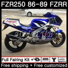 Корпус для YAMAHA fzrr завод синий FZR 250R FZR 250 1986 1987 1988 1989 1HC. 7 FZR250RR FZR250R FZR-250 FZR250 86 87 88 89 обтекатель