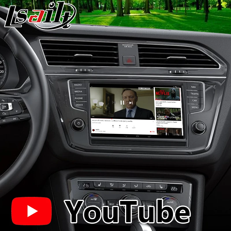 Все-в-1 Pin к Pin Android gps навигационная коробка для Volkswagen Tiguan CC Sharan MQB MIB MIB2 с youtube carplay mirrorlink