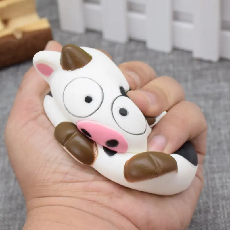 3 шт./лот Kawaii молоко корова торт Squishy Jumbo 10 см хлеб сжать булочки замедлить рост