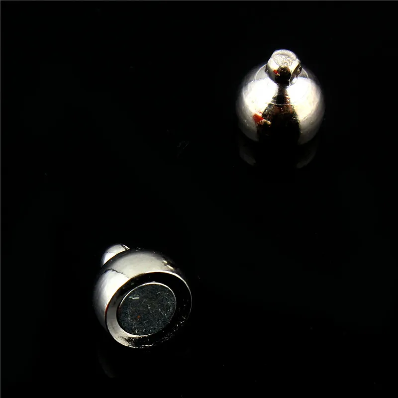 Магнитная застежка серебряная застежка для украшений маленький магнит Сделай Сам ожерелье крепить 10 комплектов