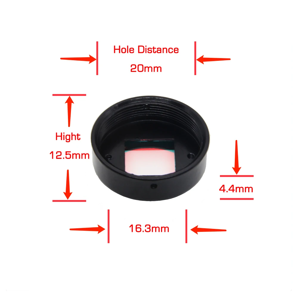  CS Mount Holder Full Metal with 650nm IR Filter For CS Lens Support 20mm Hole Distance PCB Board Mo - 33006182042