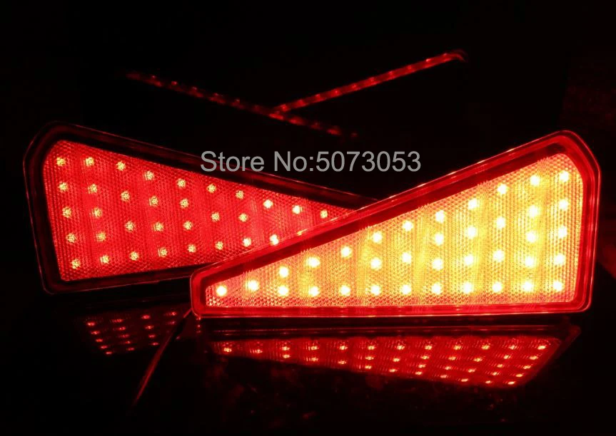 2 шт. 72LED 5050led хрусталик заднего бампера отражатель света задний стоп-сигнал лампа для Toyota Noah/VOXY 80 линий