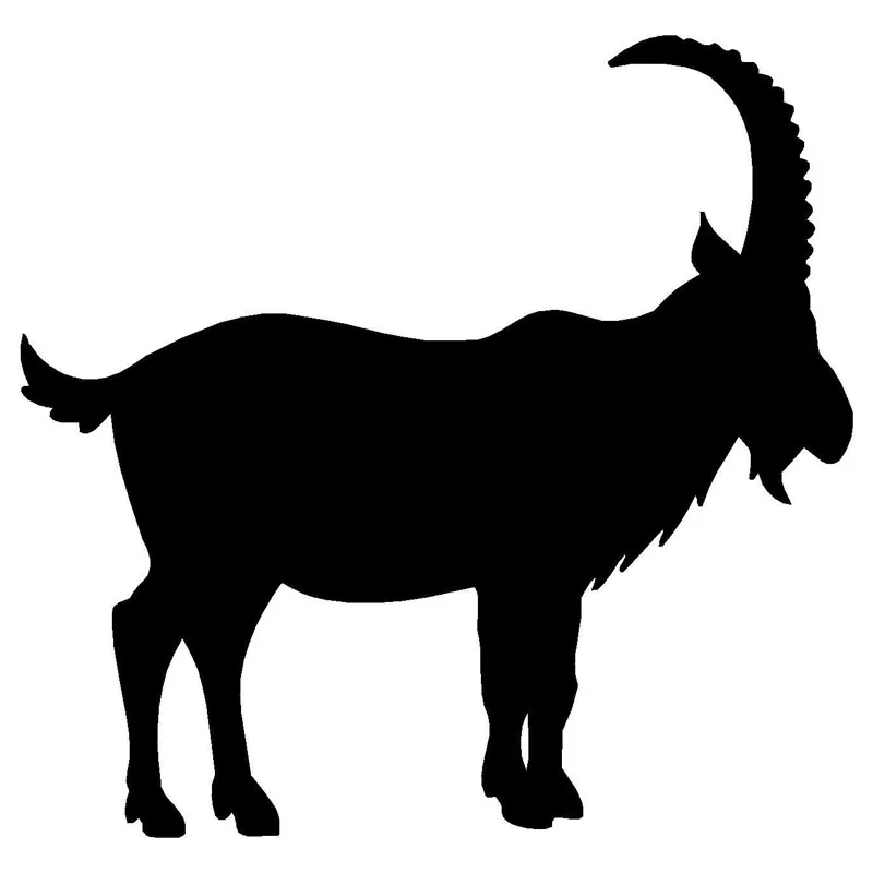 Creative 14 5 14CM Fashion Mountain Goat Outline Creative Car Stickers And Decals Motorcycle 